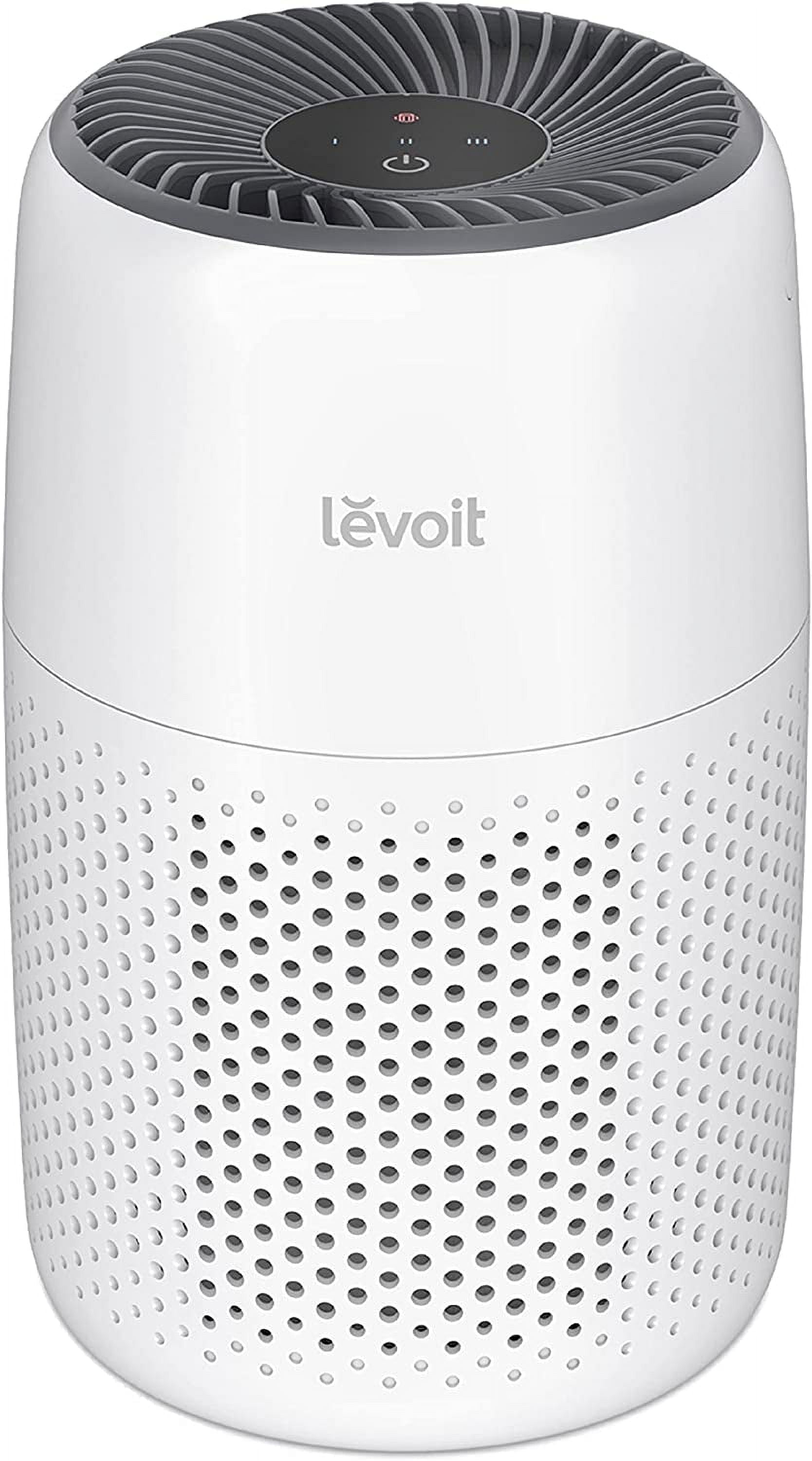 Levoit Core Mini-P 255 Sq Ft 3-Stage Filter Air Purifier with Aromatherapy for Bedroom and Office, White