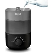 LEVOIT Classic 160 Top-Fill Ultrasonic Cool Mist Humidifier for Bedroom ,Auto Shut-off , 360  Rotating Nozzle, 2.5L, Black