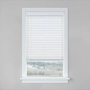 LEVOLOR BASICS 2" Cordless Faux Wood Blinds, White, 29" Width x 64" Length