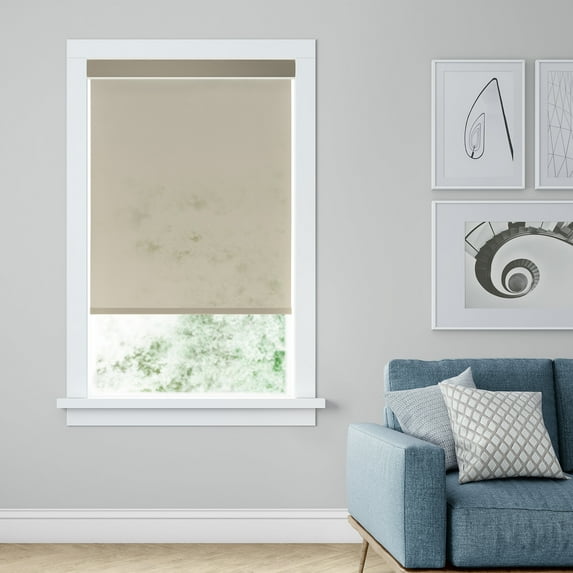 LEVOLOR Custom Horizons 10 Collection, Cordless Solar Shade, Sand, 60 1/8" Width x 72" Length