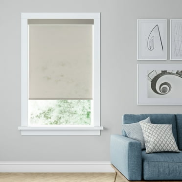 LEVOLOR Custom Horizons 10 Collection, Cordless Solar Shade, White Sand, 27" Width x 48" Length