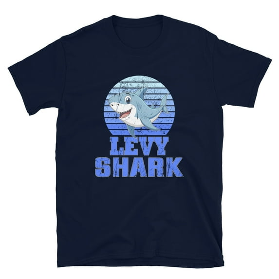LEVY Shark Family Reunion Squad First Last Name (Navy, M)