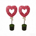 thumbnail image 1 of LEWEEN 2 Sets Valentine's Day Decor: 2.5 ft Artificial Heart-Shaped Boxwood Topiary Tree with Planter Pots, Perfect for Indoor and Outdoor Settings, 1 of 6