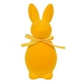 thumbnail image 1 of LEWEEN 7.9 Inch Easter Decoration With Bow Doll Ornaments, Dual-purpose Flocked Bunny Desktop Decor, Indoor Easter Holiday Gift Decorations, 1 of 8