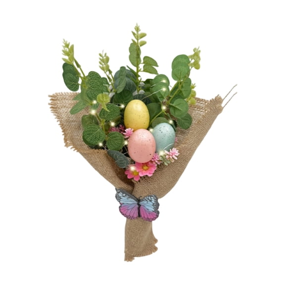 LEWEEN Artificial Egg Easter Bouquets For Home Decoration & Gifting, Silicone Material Easter Decorations, Reusable Easter Eggs Bouquets for Home Decor and Gift Giving