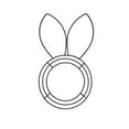 thumbnail image 1 of LEWEEN Easter Bunny Wire Wreath Frame, 16 Inch Reliable Sturdy Metal Form, Wide Application Religious Wedding Events DIY Floral Craft Project Indoor Outdoor Wall Garden Holiday Hanging Decor, 1 of 8