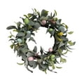 thumbnail image 1 of LEWEEN Easter Egg Lamb Ear Faux Wreath 17.7 Inch, Boho Door Wall Decorations, Indoor Outdoor Home Decor Easter Gifts for Holiday Party Housewarming, 1 of 8