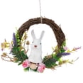 thumbnail image 1 of LEWEEN Easter Straw Bunny Desktop Decoration, Natural Material Festive Atmosphere Home Party Decor, Spring Easter Gift for Family, 1 of 6