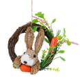thumbnail image 1 of LEWEEN Easter Straw Bunny Desktop Decoration, Natural Material Festive Atmosphere Home Party Decor, Spring Easter Gift for Family, 1 of 6