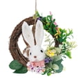 thumbnail image 1 of LEWEEN Easter Straw Bunny Desktop Decoration, Natural Material Festive Atmosphere Home Party Decor, Spring Easter Gift for Family, 1 of 6