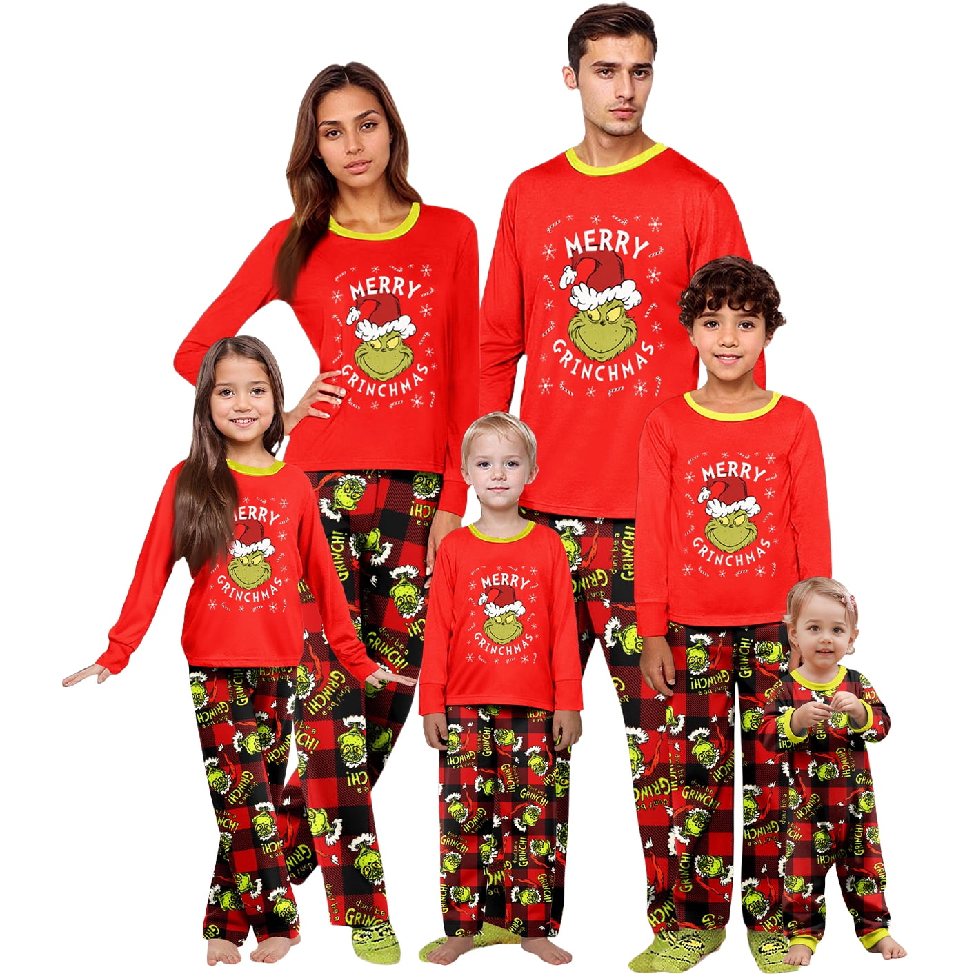 LEWEEN Family Christmas Pajamas Matching Set, Soft 2-Piece Matching ...