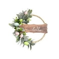 thumbnail image 1 of LEWEEN Hello Bunny Ear Wooden Bead Easter Wreath 15.7x15.7 Inch, Boho Door Wall Decorations, Indoor Outdoor Home Decor Easter Gifts for Holiday Party, 1 of 4