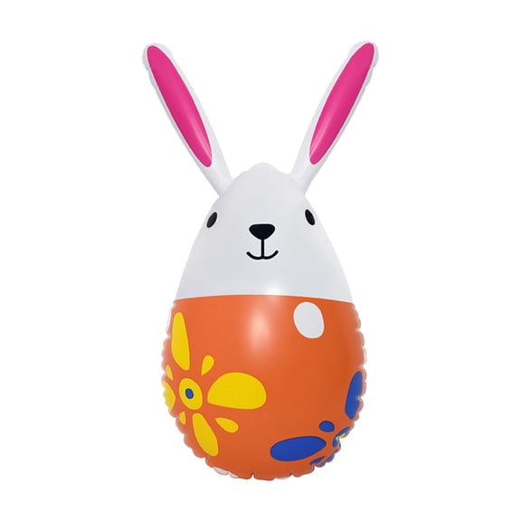 LEWEEN Inflatable Easter Eggs Bunny Festival Decorations, Giant 15 Inch PVC Inflatable Props Ornaments for Outdoor Yard Garden Home Spring Party Decor, Easter Gifts
