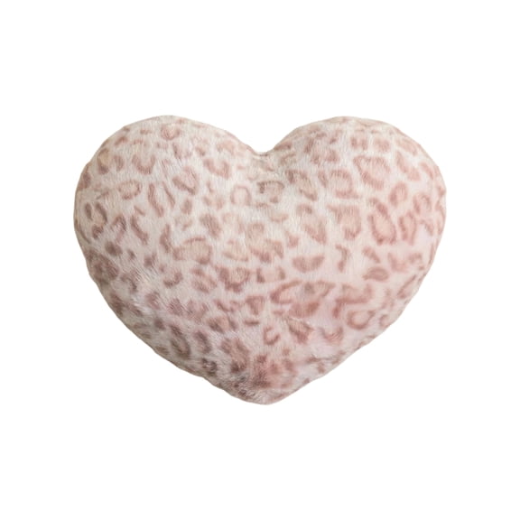 LEWEEN Leopard Print Heart-shaped Throw Pillow Valentines Day Gifts for Home Decor Soft PP Cotton Filled Cushion for Sofa Bed Chair Stylish Decorative Pillow Valentines Day Present