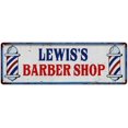 thumbnail image 1 of LEWIS'S Barber Shop Hair Salon Metal Sign Retro 6x18 106180031307, 1 of 1