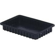 LEWISBins ESD-Safe Divider Box, 16-1/2"L x 10-29/32"W x 2-1/2"H, Lot of 6