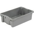 thumbnail image 1 of LEWISBins Polyethylene Container SN2012-6, 20"L x 13"W x 6-1/4"H, Gray, Lot of 5, 1 of 1