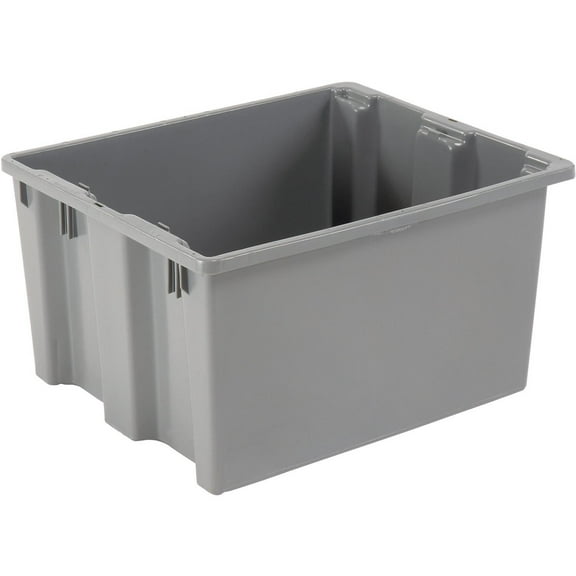 LEWISBins Polyethylene Container SN2420-13, 24"L x 20"W x 13"H, Gray, Lot of 5