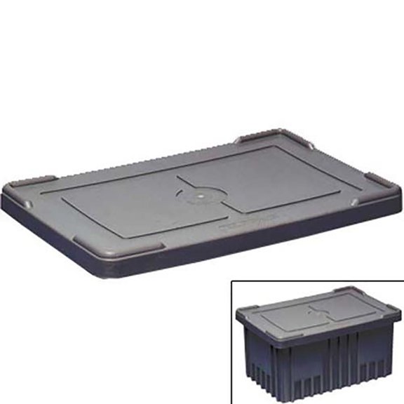 Lewis Bins 493403 Snap-On Lids for Conductive Divider Boxes for DC3000 Series - Black