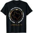 LEWISVILLE, Texas Total Solar Eclipse 2024 Cotton TShirt
