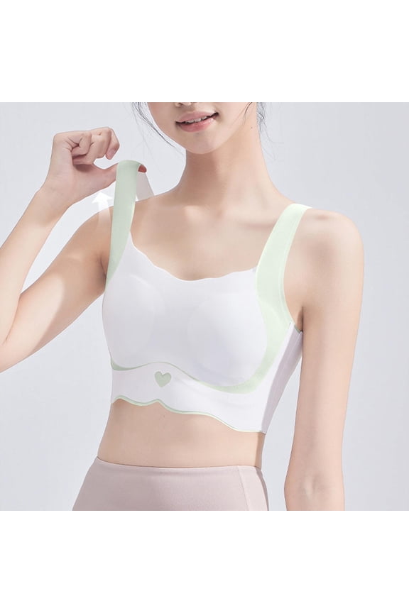 Girls Seamless Bra Invisible Soft Jelly Bras Push up Removable Pads Sleep Bras Breathable Yoga Comfort Underwear Wireless Support Everyday