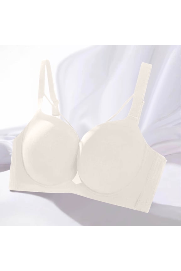 Womens Push up Bras Strappy Support Full Coverage Bras Soft Lifting Underwire Bras Padded Everyday Style Breathable Back Smoothing Designs