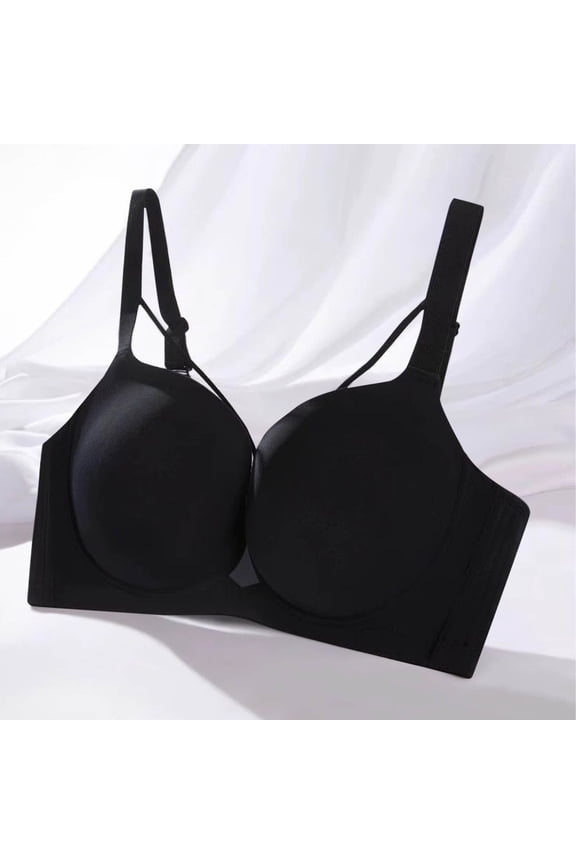 Womens Push up Bras Strappy Support Full Coverage Bras Soft Lifting Underwire Bras Padded Everyday Style Breathable Back Smoothing Designs
