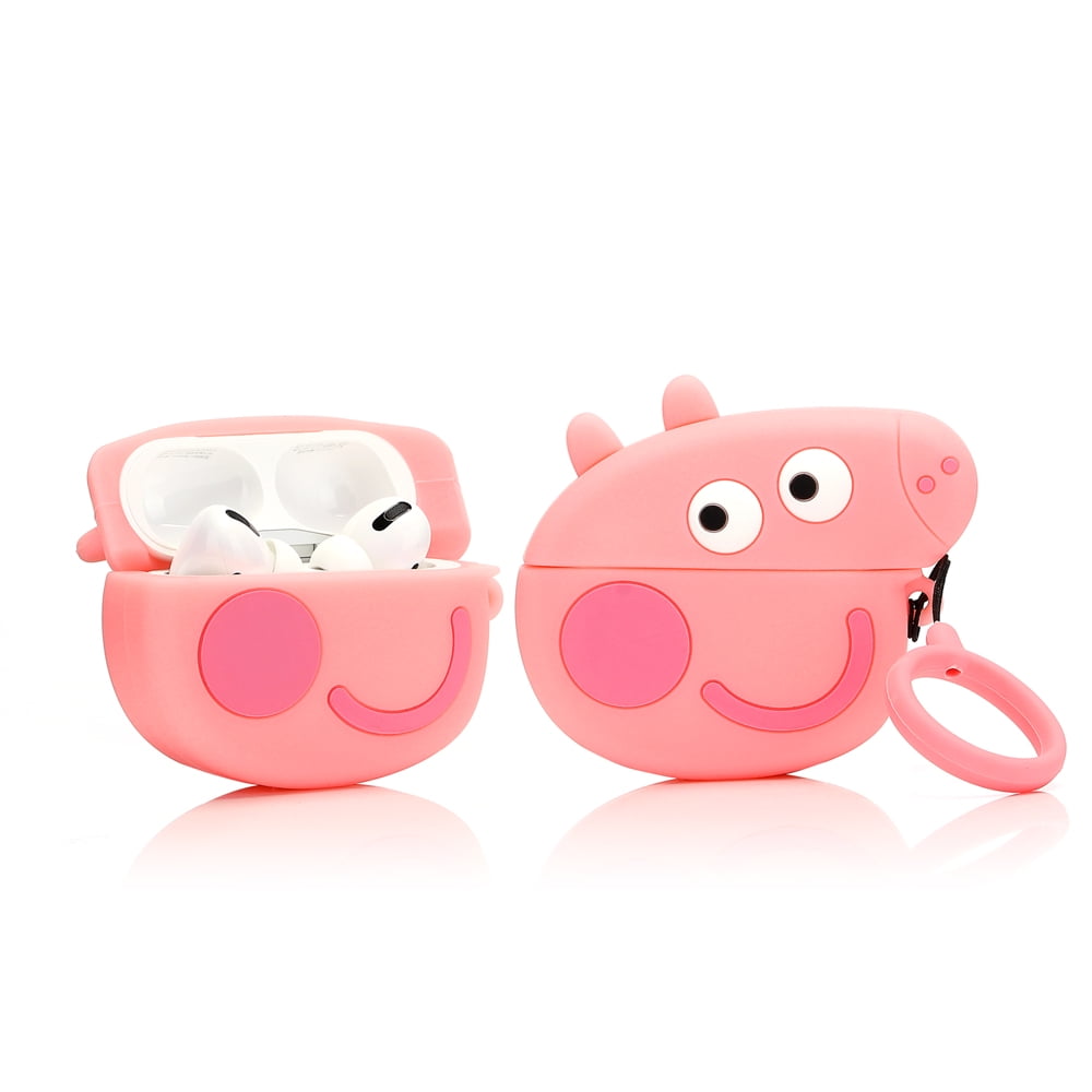 LEWOTE Airpods Pro Case Funny Cute Cover Compatible for Apple Airpods Pro[Cartoon Series](Peppa Pig)