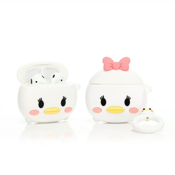LEWOTE Airpods Silicone Case Compatible with Apple Airpods 1&2 Funny Cute 3D Anime Cover[DSN 3D Cartoon Avatar Series](Daisy)