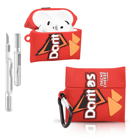 LEWOTE Compatible with Airpods 4 Generation Case Cute Cartoon Funny Slim Cover with Cleaner Kit Snacks Series