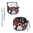 thumbnail image 1 of LEWOTE Compatible with Airpods 4 Generation Case Cute Cartoon Funny Slim IMD Cover with Cleaner Kit, 1 of 3