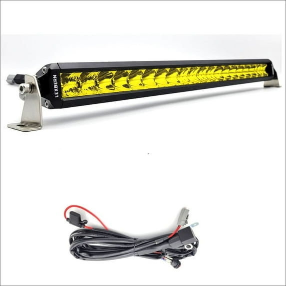 LEXBERN 20 Inch Single Row Yellow Series Light Bar
