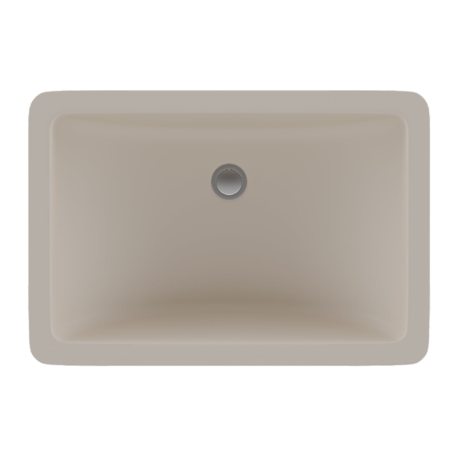 Beige Quartz Composite 21" Rectangle Vanity Sink