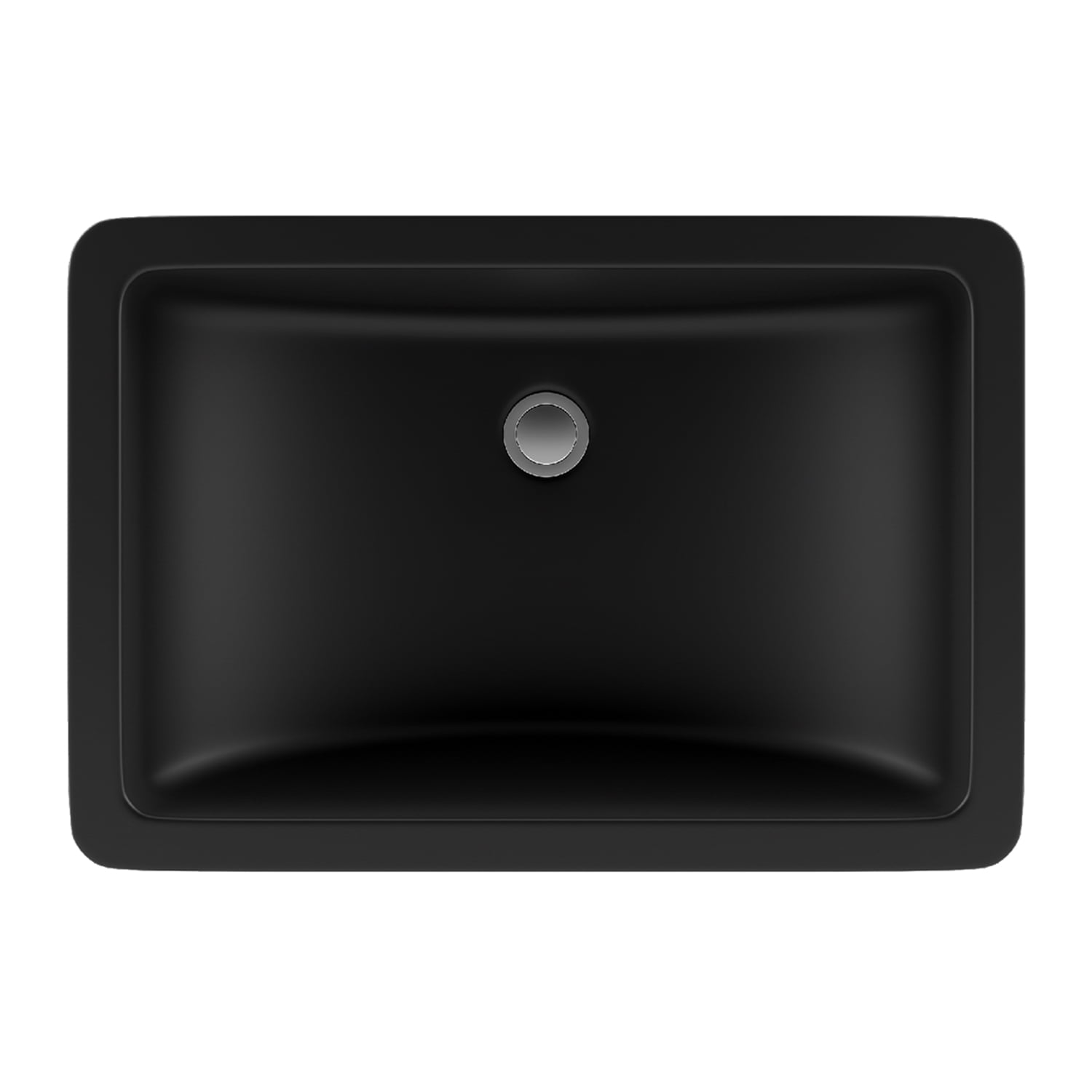 Lexicon Black Quartz Composite Rectangle Vanity Sink
