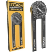 LEXIVON Aluminum Miter Saw Protractor | 7-Inch Rust Proof Angle Finder Featuring