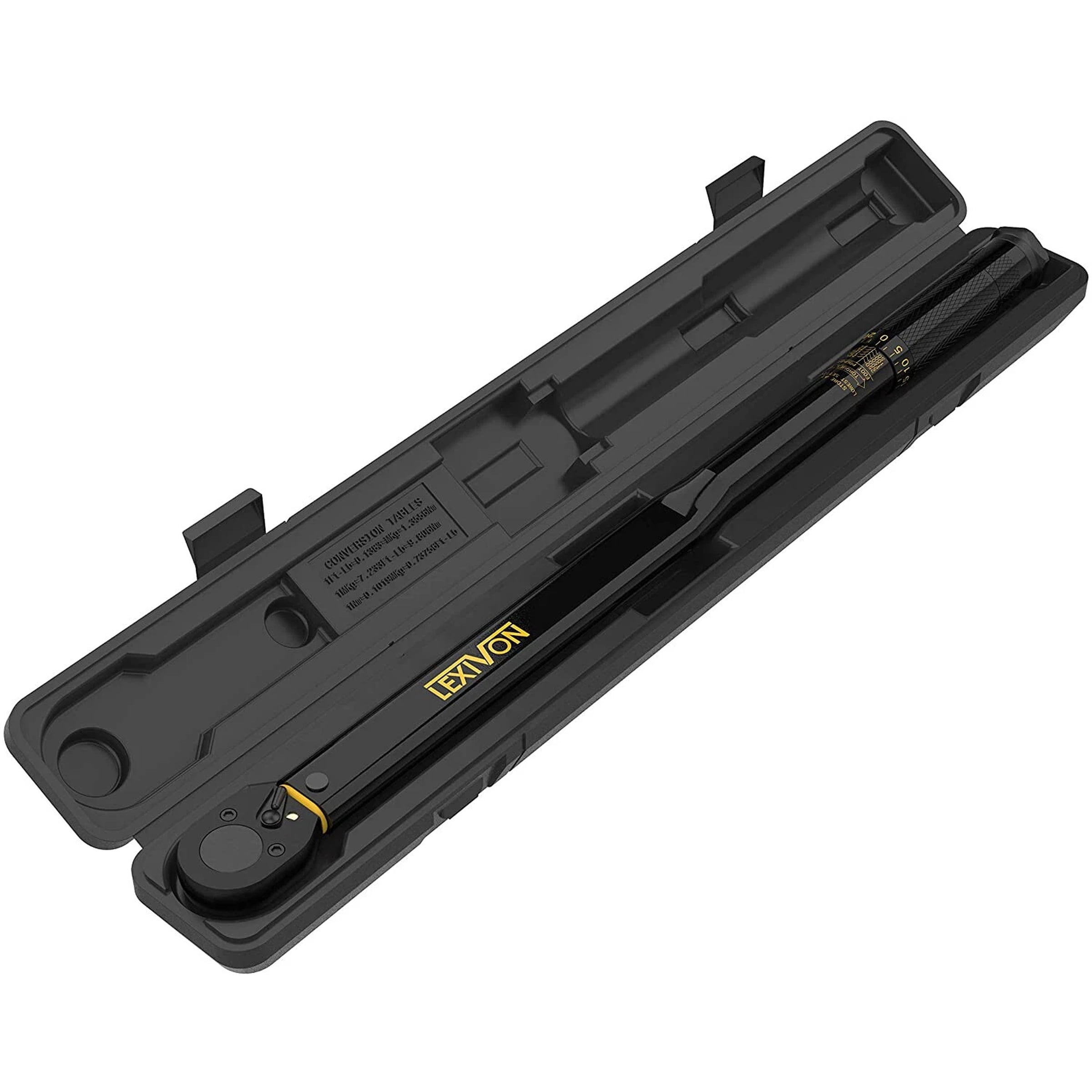 LEXIVON LX184 - 1/2" Drive Click Torque Wrench 25-250 Ft-Lb/33.9-338.9 Nm