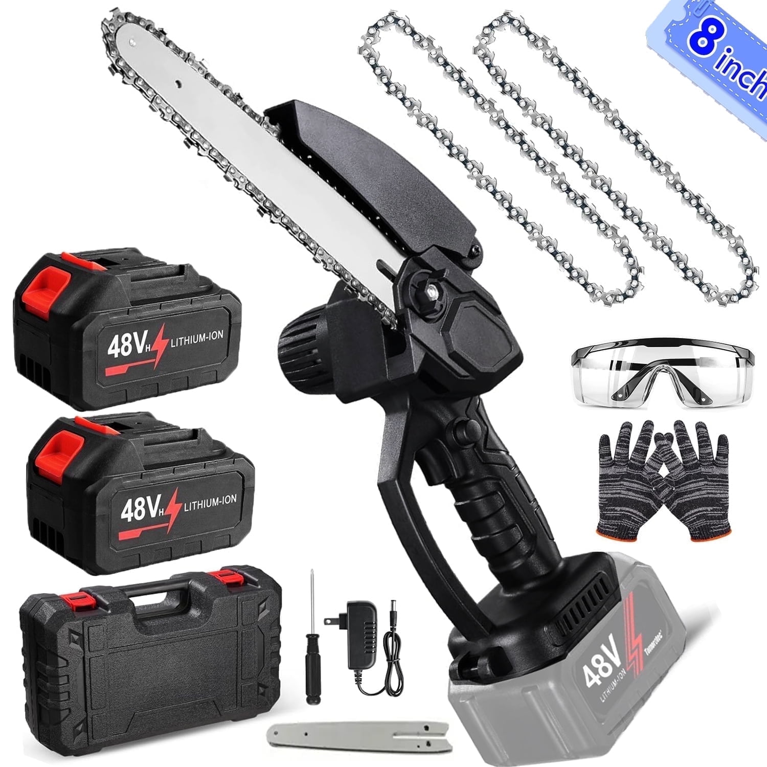 Hyper Tough HT13-401-003-03 20V 6" Mini Chainsaw – Open Box With Battery