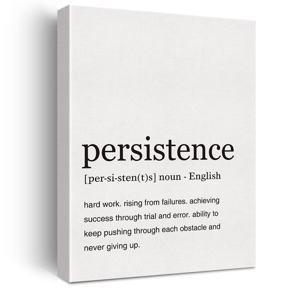 LEXSIVO Persistence Definition Print EC36 Canvas Wall Art Home Office ...