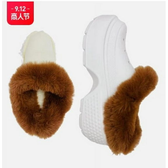 LEXSOMEO 1 Pair Winter Fluffy Shoe Inserts for Men and Women Detachable Plush Hole Shoe Insert Warm and Fuzzy Shoe Liners Winter Shoe Inserts (Size 44-45)
