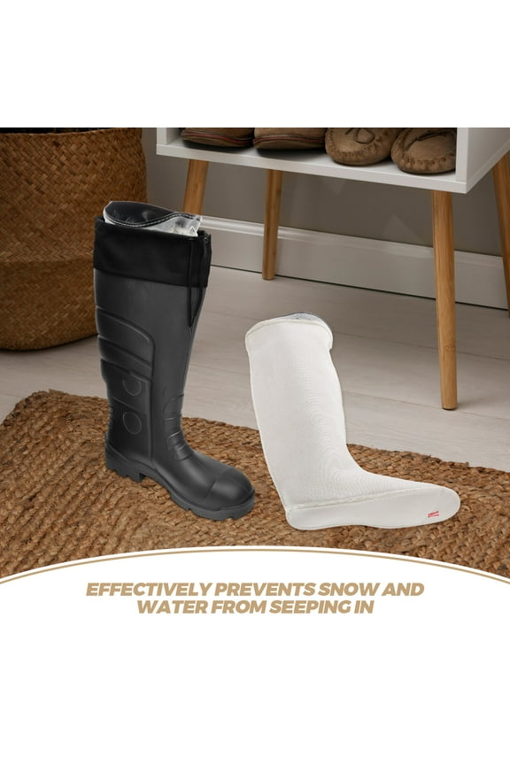 HEMOTON 1 Pair Removable Boot Liner Socks for Men Cozy Warm Hiking Outdoor Winter Sport Size 43