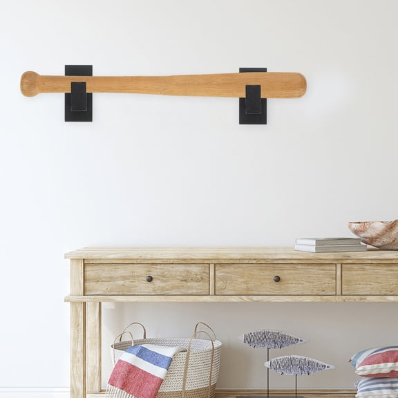 LEXSOMEO 1 Pair of Bat Holders Wall Mount Multi-function Bat Holders Wooden Bat Racks Household Bat Stands Baseball Bat Accessory