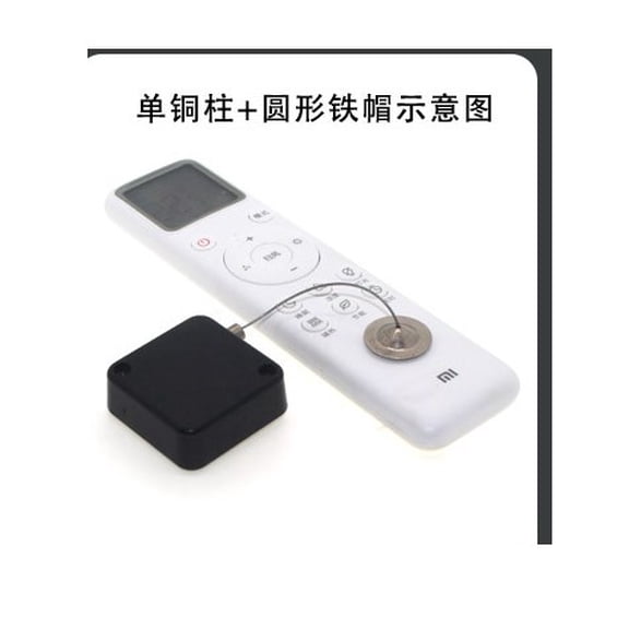RENACLIPY 1Set Versatile White Retractable Anti Theft Cable Box with Steel Wire Holder for Security
