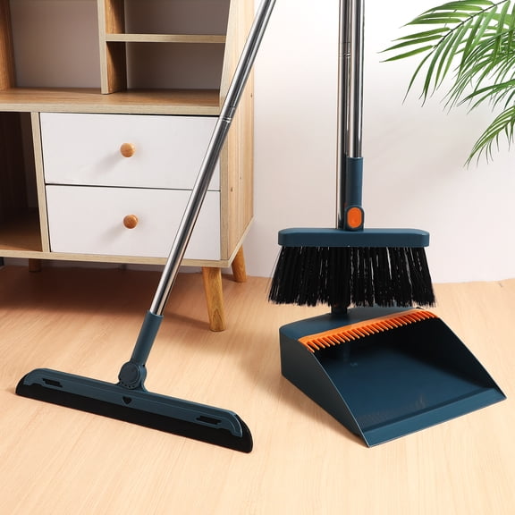 LEXSOMEO 1 Set Broom And Dustpan Set Folding Broom And Dustpan Kit Home Essentials
