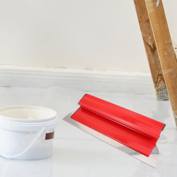 RENACLIPY Drywall Smoothing Tool Set with Red Metal and ABS Handle for Home Improvement and Wall Repair