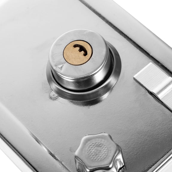 COOPHYA 1Set Bedroom Door Lock Set with Deadbolt Plated Silver Metal Lock Designed for Easy Installation