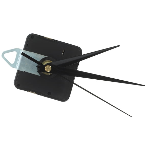 RENACLIPY Quartz Wall Clock Movement Replacement Motor with Silent Sweep, Black Plastic Case, 1 Set for Precise Clock Repair