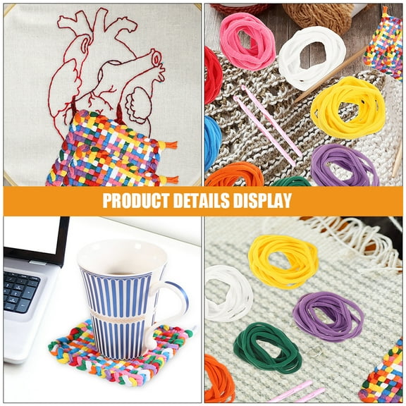 RENACLIPY Weaving Craft Set with Elastic Rope for Projects, Assorted Colors, 1 Set for Kids and Adults