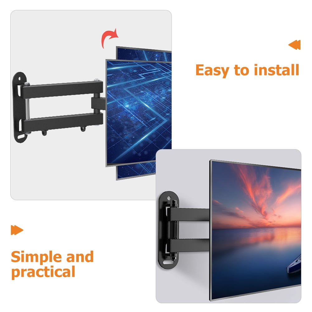 LEXSOMEO 1 Set of Wall Mount TV Stand Television Wall Mount TV Wall ...