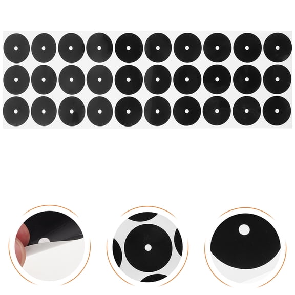 RENACLIPY Black Self-Adhesive Spot Stickers for Pool, Billiard, and Snooker Tables - Table Markers