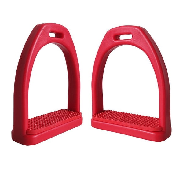 LEXSOMEO 1 pair High Strength POM Horse Saddle Safety Stirrups for Equestrian Riding Replacement English Riding Saddle Stirrups, Lightweight and Flexible Horse Riding Stirrups
